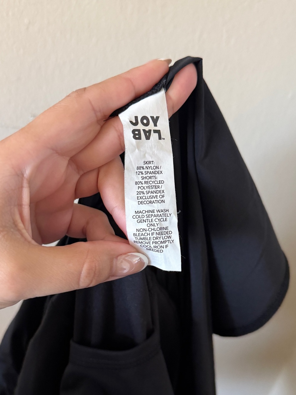 JoyLab Black Layered Ruffle Athletic Skort Tiered Activewear Skirt size XXL - Picture 4 of 7